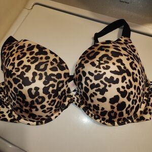 Secret Treasures Animal Print Bra - Black and Tan
